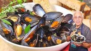 Steamed Mussels in White Wine Recipe [upl. by Nived]