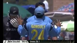 India vs New Zealand cricket World Cup 2003 highlights [upl. by Donnenfeld386]