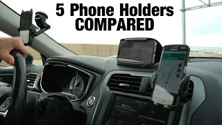 5 Car Phone Holders Compared [upl. by Anemaj]