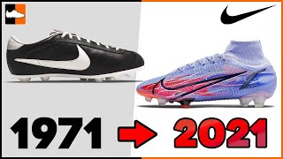 Evolution of Nike Football Boots 2021 Nike Soccer Cleat History [upl. by Ibbetson]