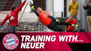 Training with Manuel Neuer  FC Bayern [upl. by Mendelson]