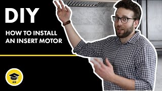 How to Install A Range Hood Insert Motor Into A Custom Hood [upl. by Kippie]