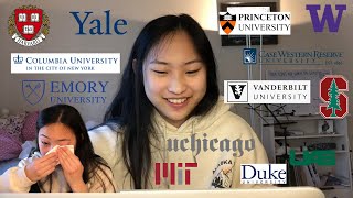 COLLEGE DECISION REACTIONS 2020  IVYs Stanford Vanderbilt UChicago MIT Emory Duke [upl. by Asiel]