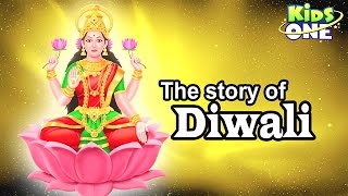 The Story of Diwali  Festival of Lights  Mythological stories  Narak chaturdashi story  KidsOne [upl. by Yardna]