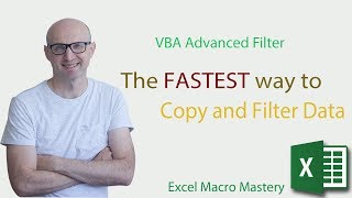 VBA Advanced Filter  The FASTEST way to Copy and Filter Data [upl. by January]