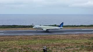 A320 Azores Airlines Landing at Pico Airport [upl. by Pompei903]