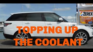 Adding Coolant in a Range Rover Sport [upl. by Imnubulo]