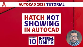 Autocad Hatch  Hatch Showing Solid  Autocad 2021 Tutorial [upl. by Anyahc]