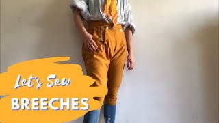 Sewing 18th Century Breeches [upl. by Malarkey]