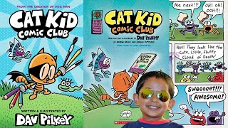 Cat kid comic club Read aloud By Dav Pilkey  Kavish USA Vlogs [upl. by Ednalrim]