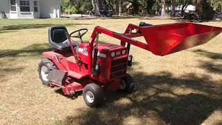 Little Green Monster Electric Bucket Loader vintage Snapper custom build [upl. by Cohn265]