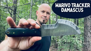 NEW Damascus Tracker Knife from WARIVO [upl. by Olegna]