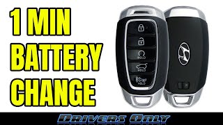 Hyundai Key FOB Battery Change Smart Key Remote  For Santa Fe Kona Palisade Venue [upl. by Baudin420]