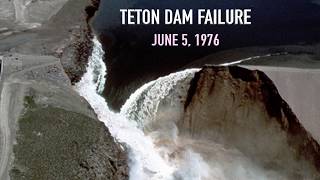 Teton Dam Failure Teton River Idaho June 5 1976 [upl. by Nossila]