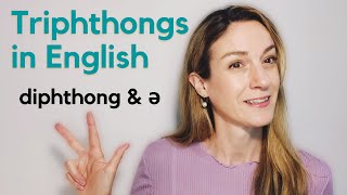 Triphthongs in English  diphthong amp ə combination in one syllable  English Pronunciation [upl. by Salter]