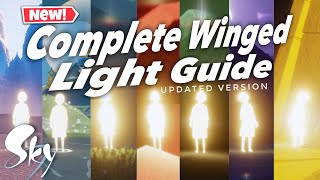 Sky Cotl All WINGED LIGHTS LOCATIONS  Updated Version  Beginners Guide  Noob Mode [upl. by Nigem]