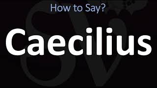 How to Pronounce Caecilius CORRECTLY [upl. by Thackeray]