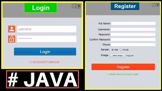 Java Project Tutorial  Make Login and Register Form Step by Step Using NetBeans And MySQL Database [upl. by Stevens]