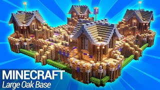 How to build a Large Base in Minecraft Easy Minecraft Survival Base Tutorial [upl. by Snowber]