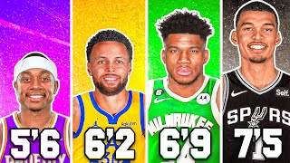 BEST NBA PLAYER FROM EACH HEIGHT [upl. by Eniluap39]