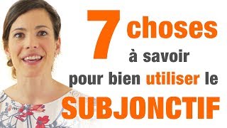 Subjonctif  7 conseils pour bien lutiliser [upl. by Gore]