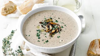 Homemade Cream of Mushroom Soup Recipe [upl. by Harle]