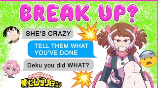 Uraraka is JEALOUS 😡 BNHA Texts  MHA Chat  IzuOcha [upl. by Akinahs]