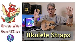 Ukulele Straps  With And Without Strap Buttons and Uke Hook Straps [upl. by Aynekal]