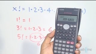 Número factorial en la calculadora científica [upl. by Chapen]