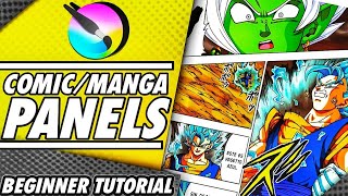 How to Make Manga Panels  Comic Tutorial for Beginners  Easy KRITA Beginner Friendly Guide [upl. by Adnorrehs]