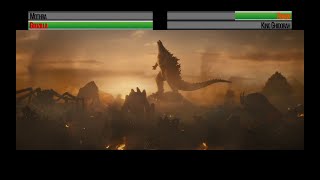 Godzilla v King Ghidorahwith healthbars Part 3 [upl. by Rehpotsirc]