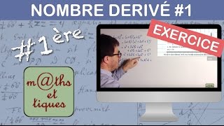 EXERCICE  Calculer le nombre dérivé Niv1  Première [upl. by Basir115]