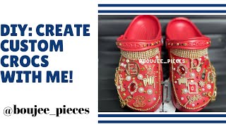 DIY CUSTOM BLING CROCS DESIGNER JIBBITZ [upl. by Bonaparte156]