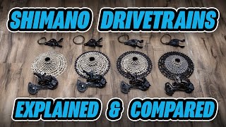 Shimano Drivetrain Comparison  XTR vs XT vs SLX vs Deore [upl. by Obie]