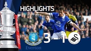 Everton vs Swansea City 31 FA Cup 5th Round goals amp highlights [upl. by Schifra]