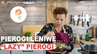 Real Polish recipe for quotlazyquot pierogi  PIEROGI LENIWE  how to make Polish food [upl. by Munro]