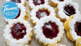 Spitzbuben Weihnachtsplätzchen selber backen meine neuen Lieblingsplätzchen [upl. by Bautram]