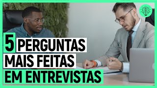 PRINCIPAIS PERGUNTAS EM UMA ENTREVISTA DE EMPREGO [upl. by Wardieu]