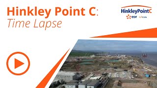 Hinkley Point C timelapse  2016  2020 [upl. by Naic]