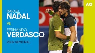 Rafael Nadal v Fernando Verdasco  Australian Open 2009 Semifinal  AO Classics [upl. by Chouest597]