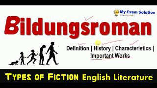 Bildungsroman English Literature Novel Hindi  Bildungsroman Fiction [upl. by Hutchinson]