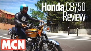 Honda CB750 review  MCN  Motorcyclenewscom [upl. by Ynnavoig348]