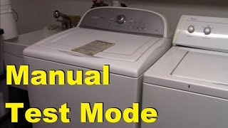 How to Use Manual Test Mode to Diagnose and Repair your Whirlpool Cabrio Washing Machine [upl. by Conlen]