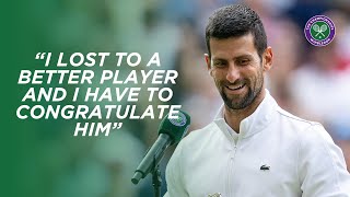 Novak Djokovic  Finalist Interview  Wimbledon 2023 [upl. by Aikehs]