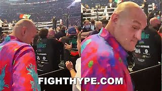 TYSON FURY IMMEDIATE REACTION AFTER CANELO STOPS BILLY JOE SAUNDERS amp BREAKS HIS FACE [upl. by Omura522]