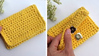 Crochet Narrow Wallet [upl. by Asinet144]