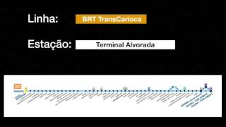 BRT TransCarioca  Avisos Sonoros [upl. by Asoral762]