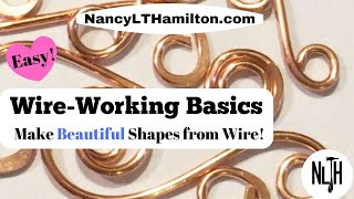 Wire Working Basics How to create beautiful shapes from wire [upl. by Peery]