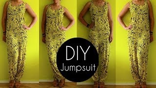 Easy DIY Jumpsuit Tutorial in 30min  DIY Clothes [upl. by Delija]