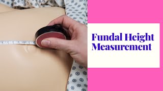 HOW TO MEASURE FUNDAL HEIGHTSKILL DEMO [upl. by Arik934]